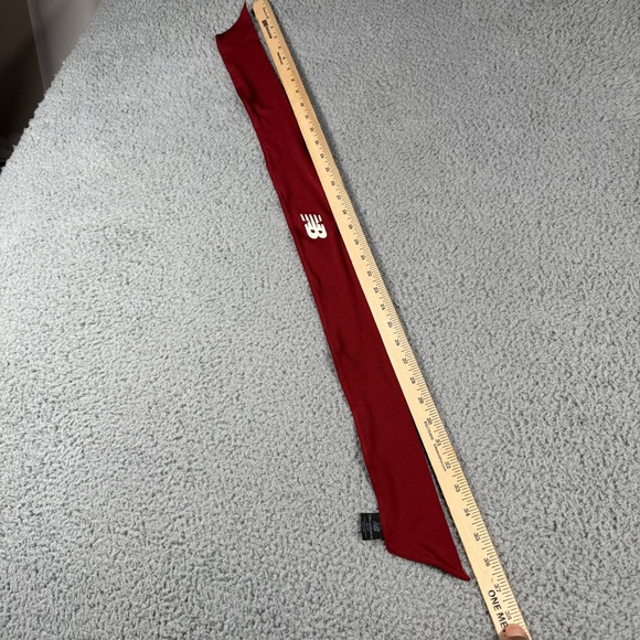 New Balance Performance Tie Back Headband Size OS Maroon - Picture 7 of 8